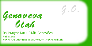 genoveva olah business card